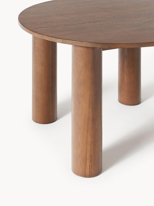 Ohana Round Oak Wood Dining Table, Ã 120 cm