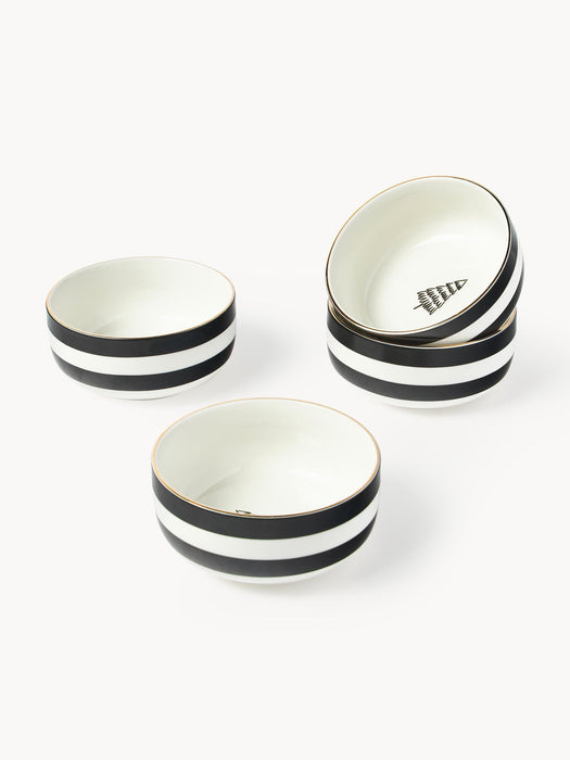 Lumi Handmade Porcelain Bowls, Set of 4