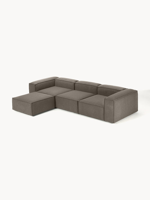 Boucl Modular Sofa Lennon 4-seater with Ottoman leftright