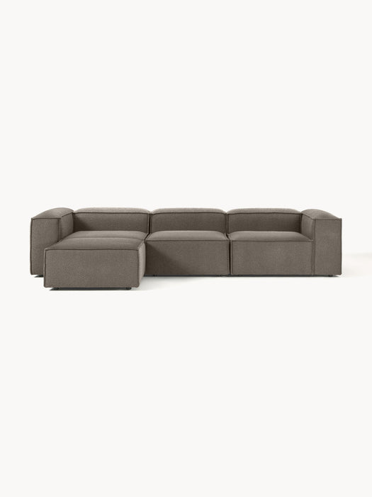 Boucl Modular Sofa Lennon 4-seater with Ottoman leftright