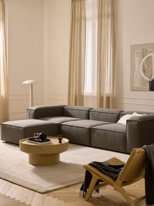 Boucl Modular Sofa Lennon 4-seater with Ottoman leftright