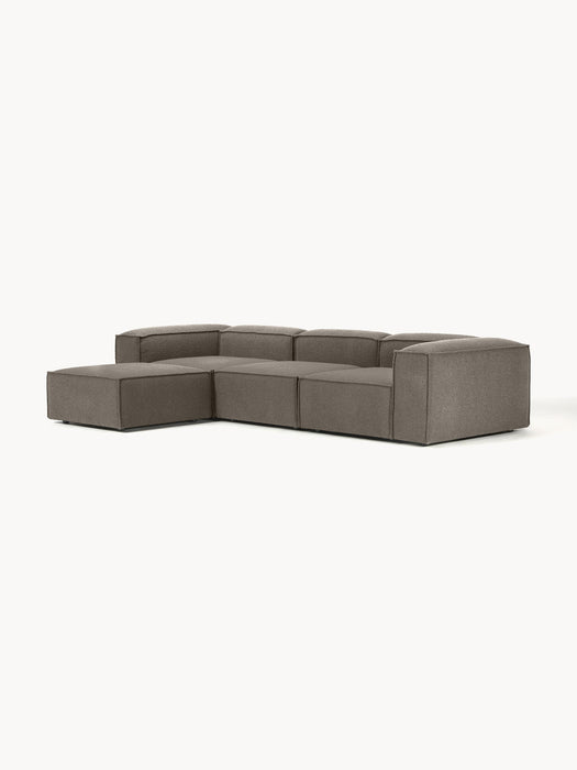 Boucl Modular Sofa Lennon 4-seater with Ottoman leftright