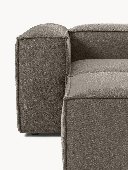 Boucl Modular Sofa Lennon 4-seater with Ottoman leftright