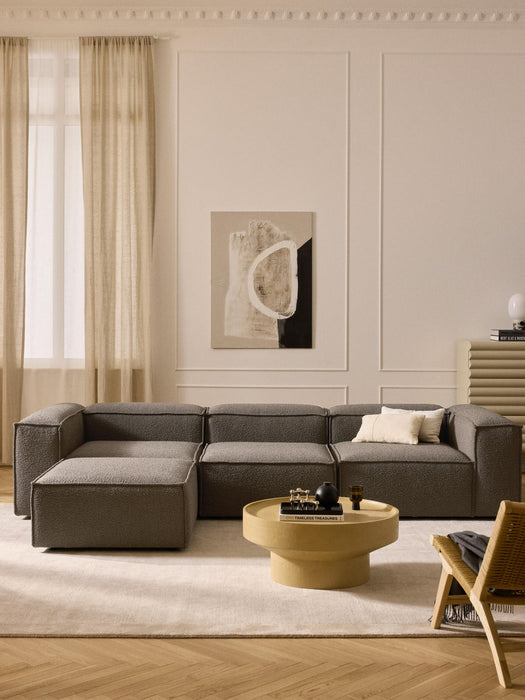 Boucl Modular Sofa Lennon 4-seater with Ottoman leftright