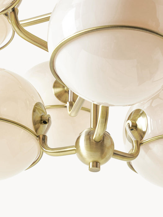 Large Glass Ball Pendant Light Carey