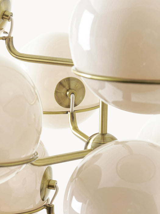 Large Glass Ball Pendant Light Carey