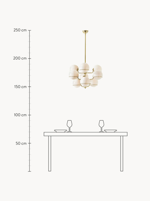 Large Glass Ball Pendant Light Carey