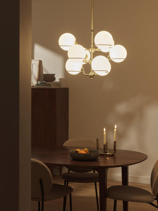 Large Glass Ball Pendant Light Carey