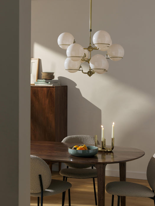 Large Glass Ball Pendant Light Carey