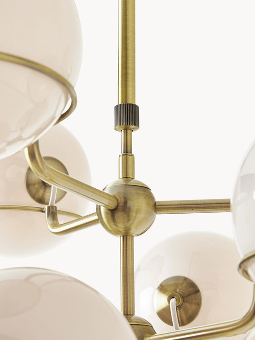 Large Glass Ball Pendant Light Carey