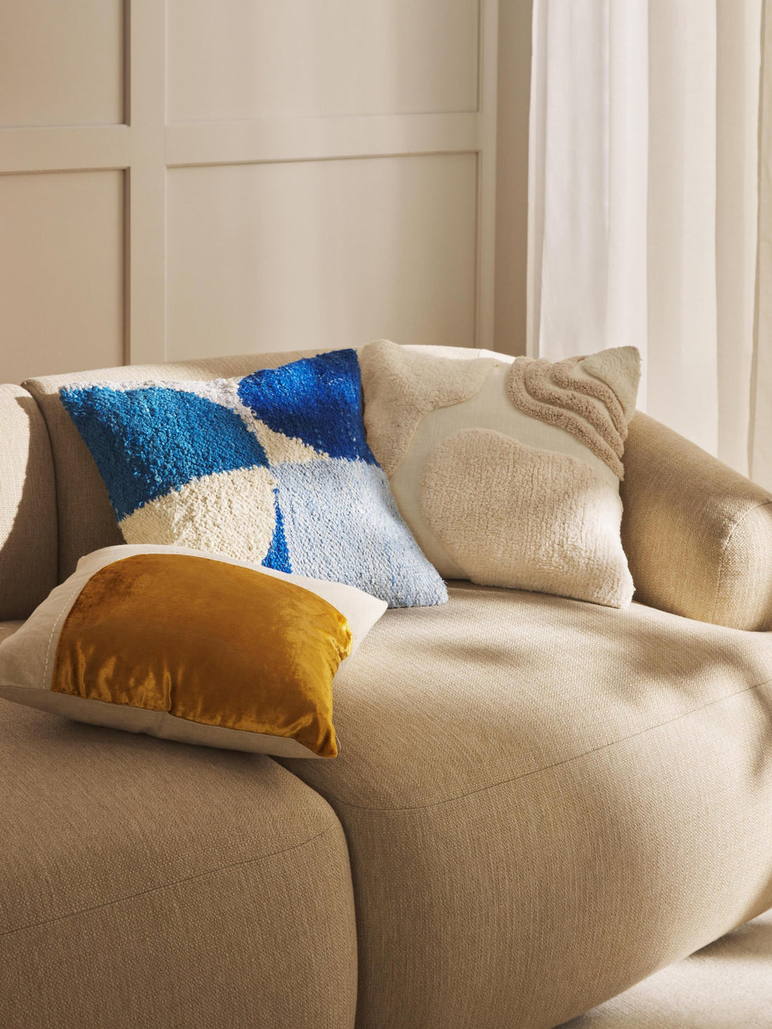 Coraline Hand-Tufted Cushion Cover with Decorations