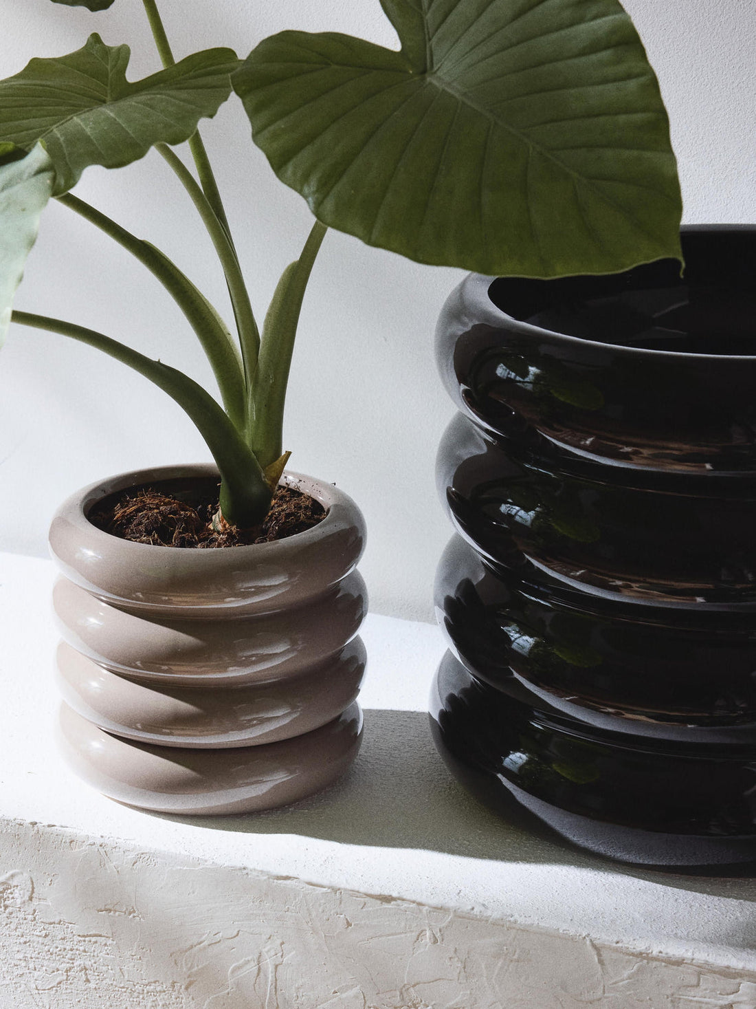 Rudi Plant Pot with Saucer, H 16 cm