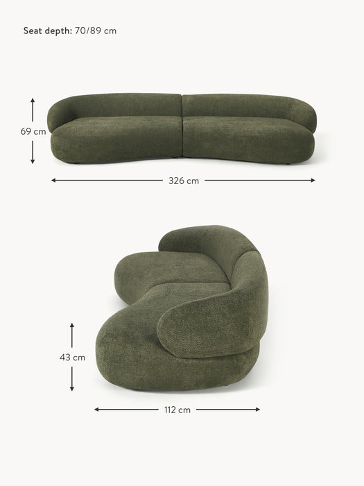 Teddy Boucl Sofa Alba 4-seater