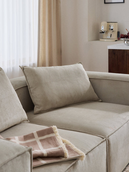 Lennon Large Corduroy Sofa Cushion, 50 x 80 cm