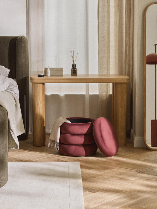 Alto Velvet Stool with Storage Space