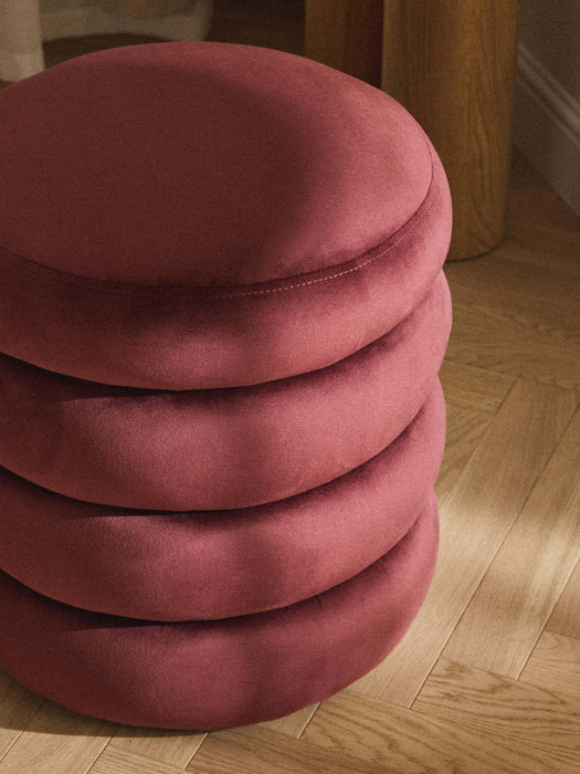 Velvet Stool Alto with Storage Space