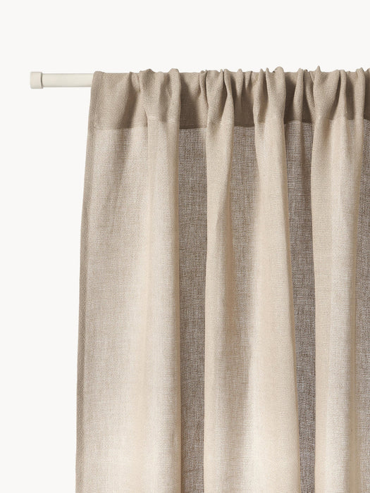 Harmony Light-Filtering Rod Pocket Curtains, Set of 2, W 140 cm