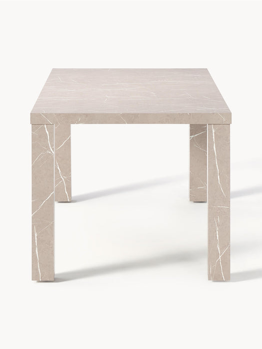 Marble Effect Dining Table Carl 180x90 cm
