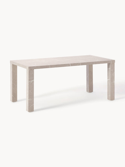 Marble Effect Dining Table Carl 180x90 cm