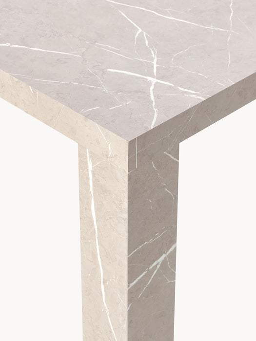Marble Effect Dining Table Carl 180x90 cm