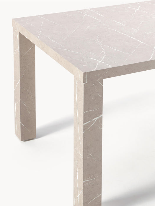 Marble Effect Dining Table Carl 180x90 cm