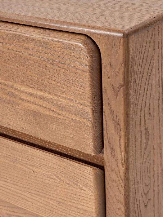 Oak Wood Chest of Drawers Chandler