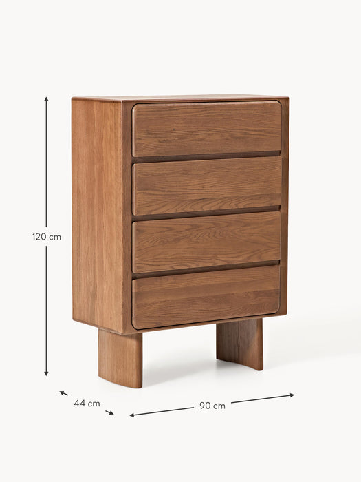 Oak Wood Chest of Drawers Chandler