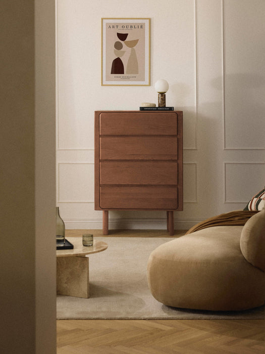 Oak Wood Chest of Drawers Chandler