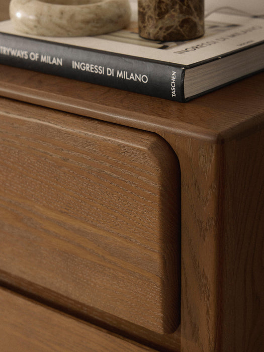 Oak Wood Chest of Drawers Chandler