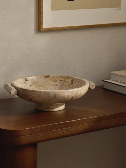 Marble Decorative Bowl Fossil H 10 cm