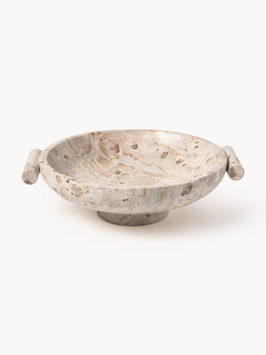 Marble Decorative Bowl Fossil H 10 cm