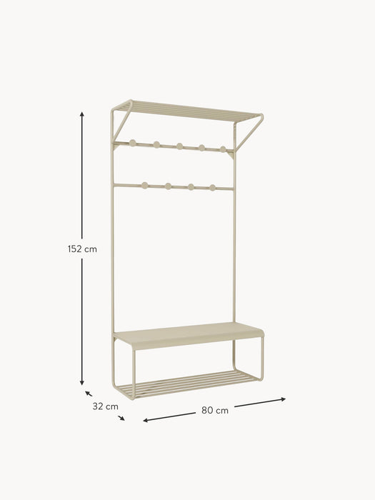 Metal Wall-mounted Coat Rack Nash