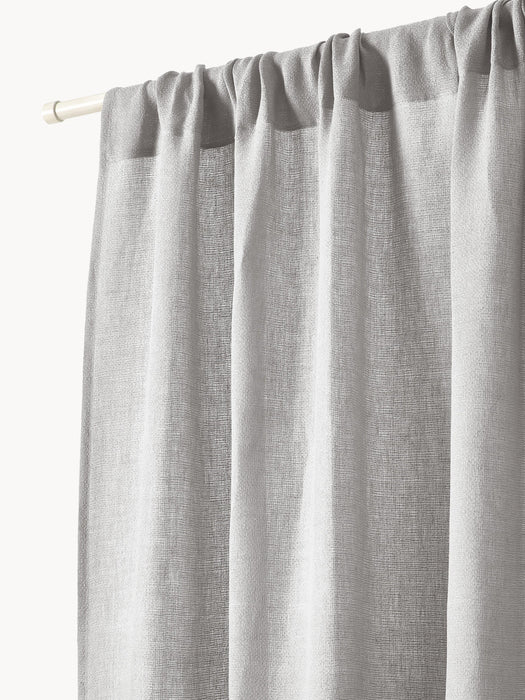 Harmony Light-Filtering Rod Pocket Curtains, Set of 2, W 140 cm