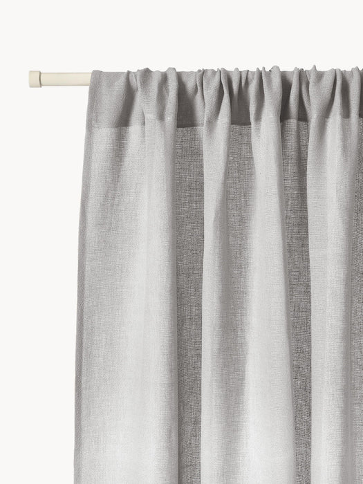 Harmony Light-Filtering Rod Pocket Curtains, Set of 2, W 140 cm