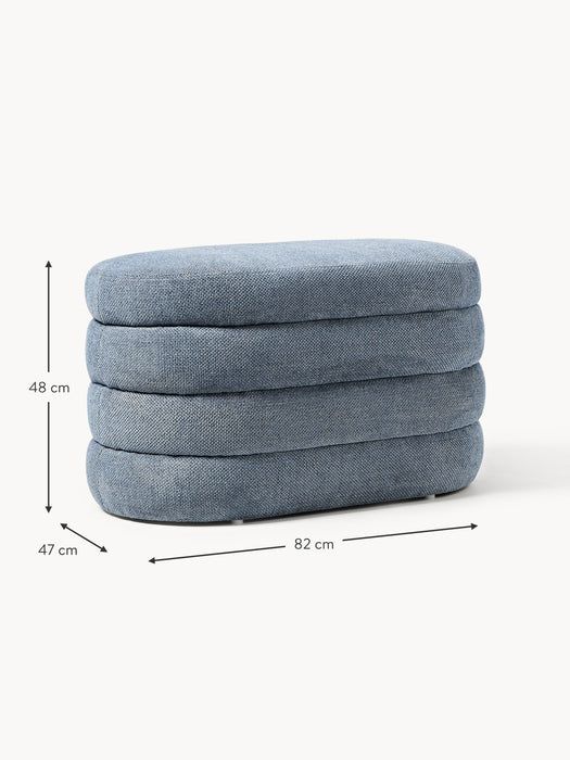 Small Upholstered Bench Alto with Storage Space