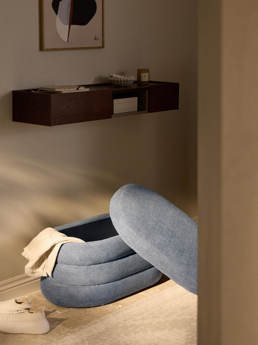 Small Upholstered Bench Alto with Storage Space