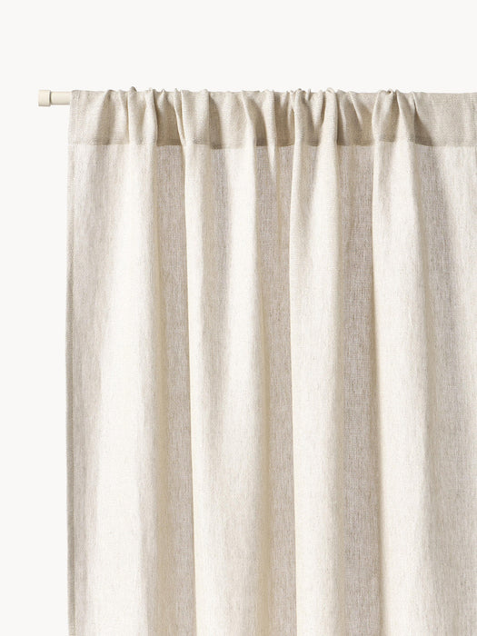Harmony Light-Filtering Rod Pocket Curtains, Set of 2, W 140 cm