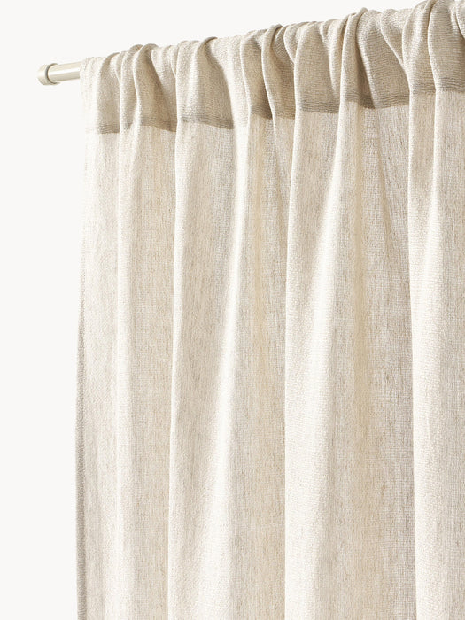 Harmony Light-Filtering Rod Pocket Curtains, Set of 2, W 140 cm