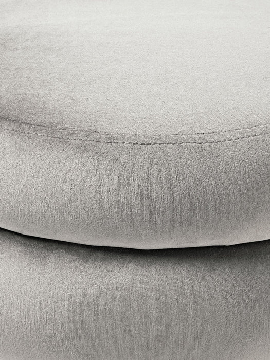 Small Velvet Upholstered Bench Alto with Storage Space