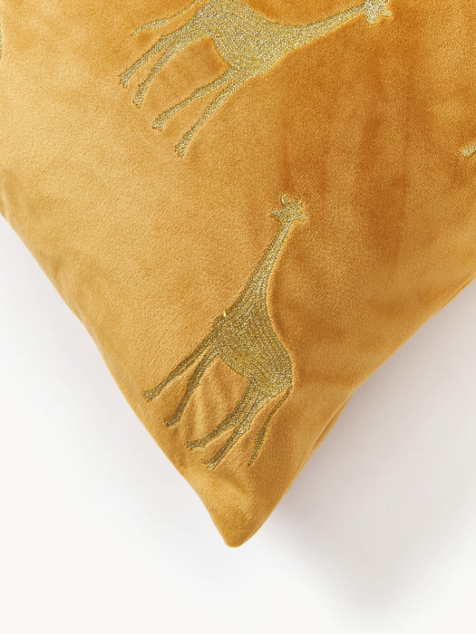 Giro Embroidered Velvet Cushion Cover