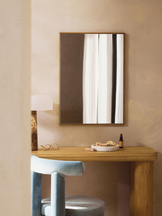 Wall Mirror Avery with Oak Wood Frame
