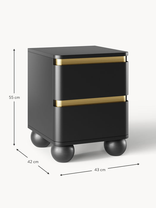 Bedside Table Bumba with Ball Feet