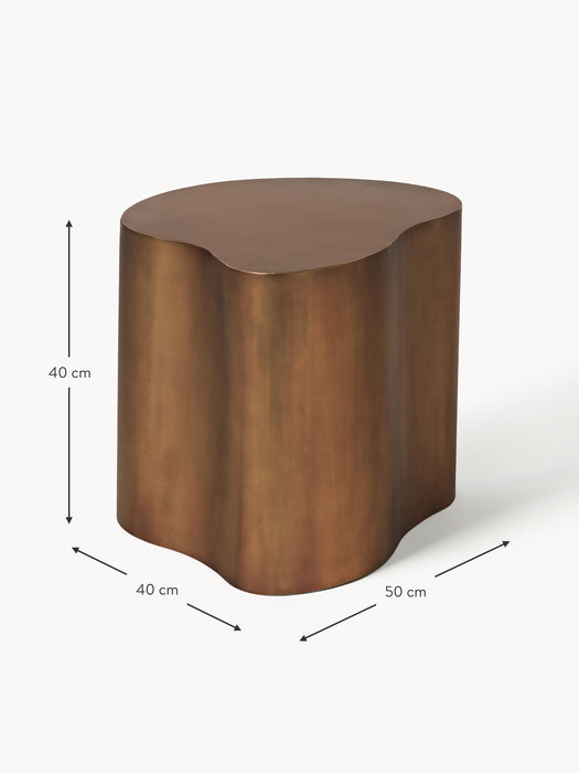 Metal Side Table Dale in Organic Shape