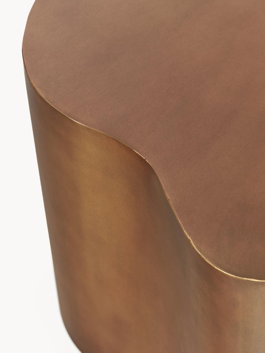 Dale Metal Side Table in Organic Shape