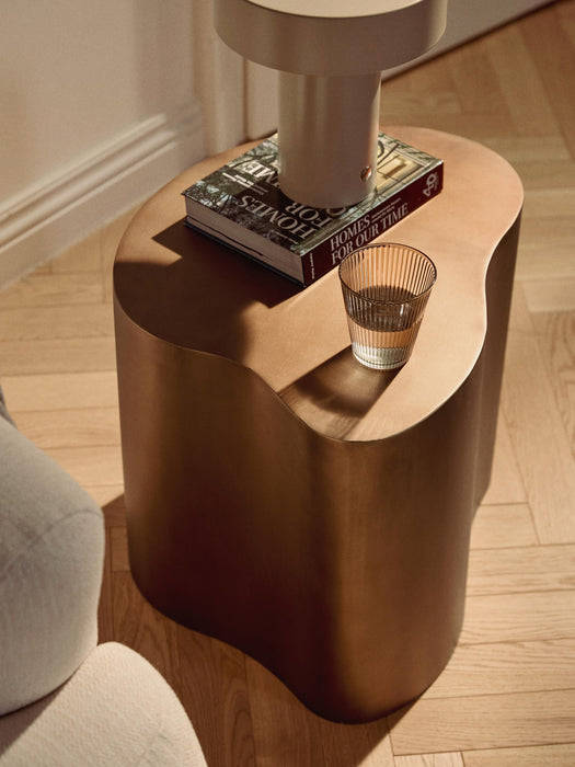 Metal Side Table Dale in Organic Shape