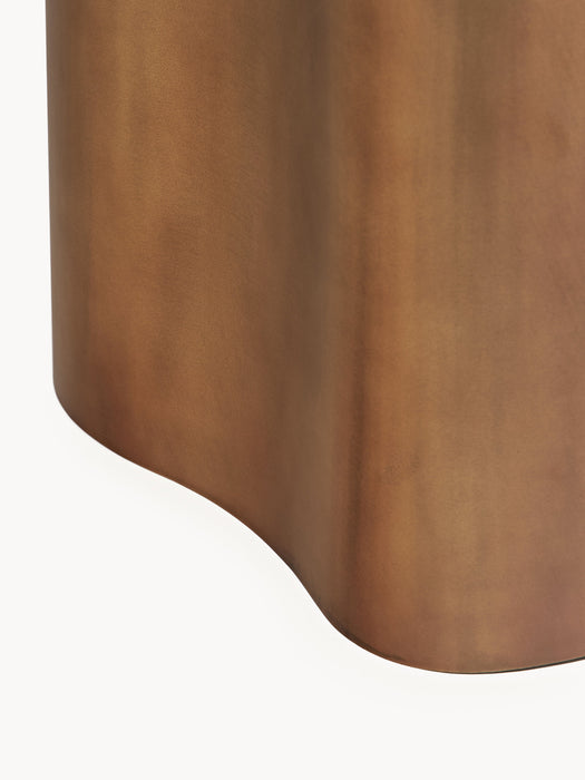 Metal Side Table Dale in Organic Shape