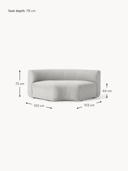 Round Boucl Corner Module Sofia