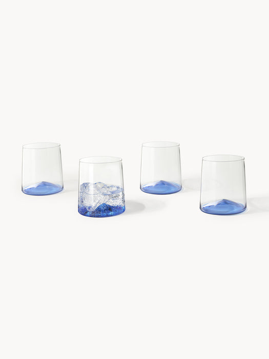 Mouth-Blown Borosilicate Tumblers Hadley Set of 4