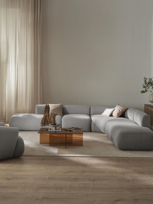 XL Modular Boucl Corner Sofa Sofia