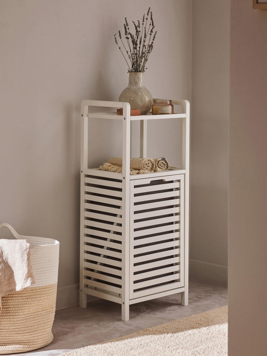 Kit Bathroom Shelf with Laundry Basket